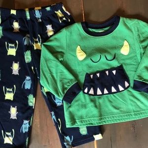Carter's 3T Boys' 2 Pc Fleece Pajama- Pre-owned